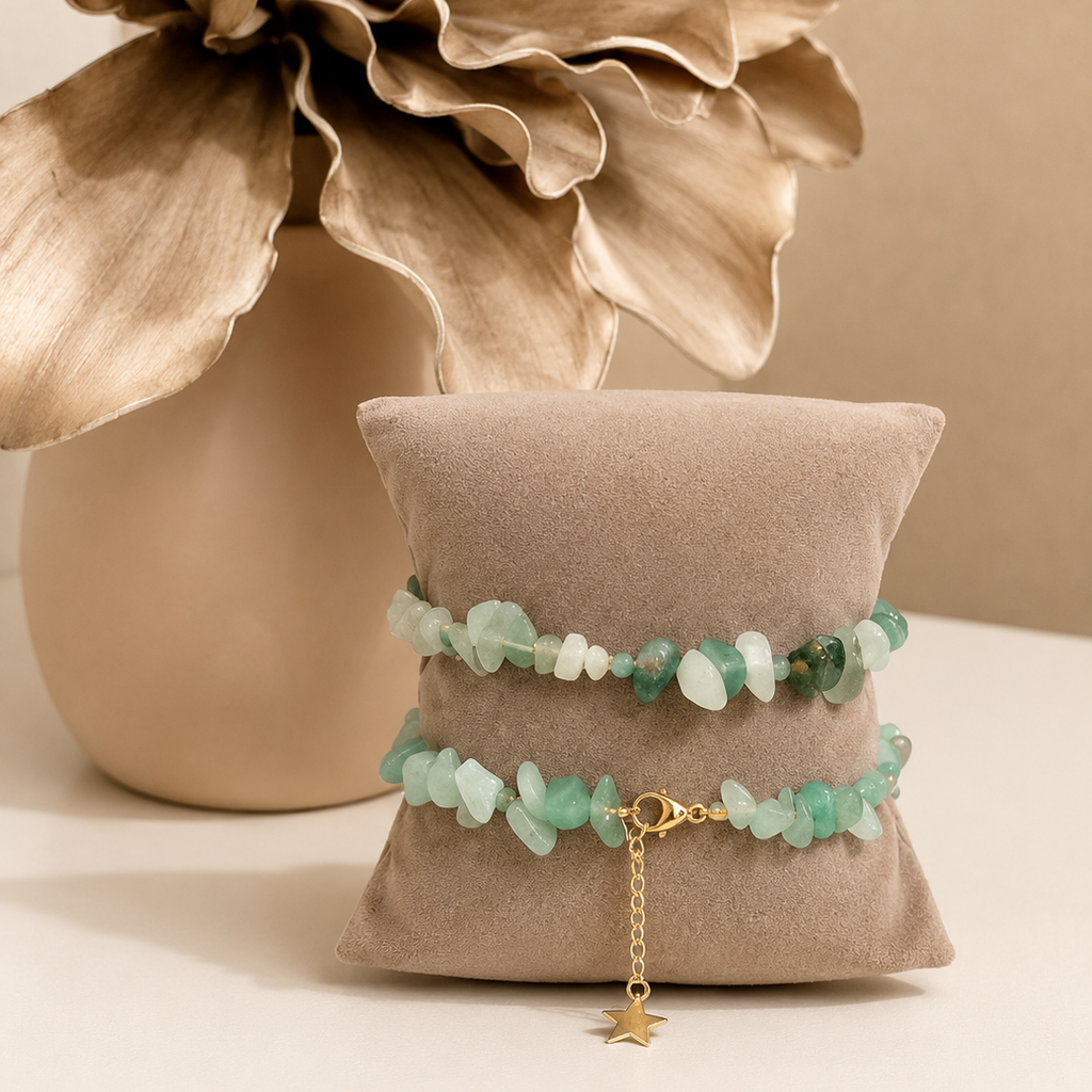 Bracelet - Émeraude marbrée