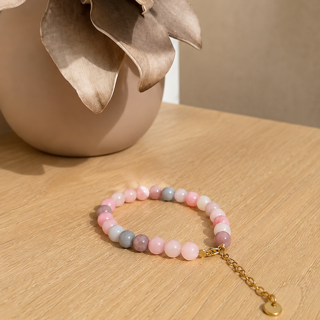 Bracelet en pierres naturelles – Douceur & Élégance