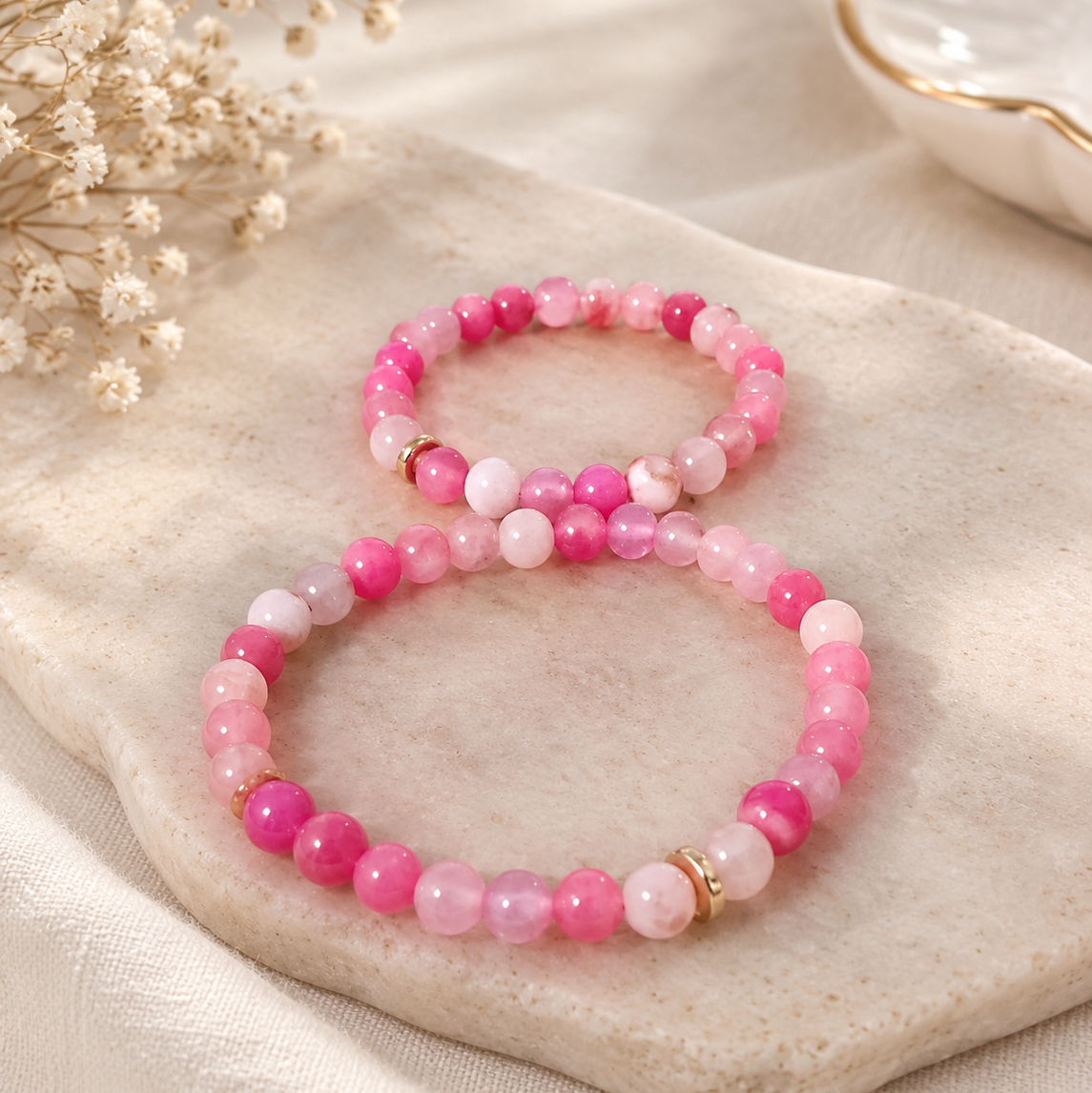 Bracelet Mère&Fille - Éclat Rosa