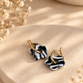 Boucles d’oreilles - Fleur Ébène