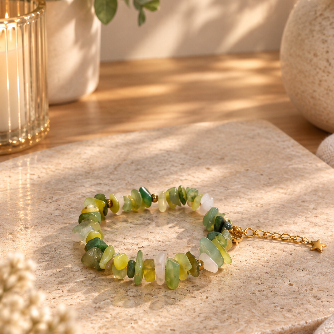 Bracelet - Éclat d’Olivine