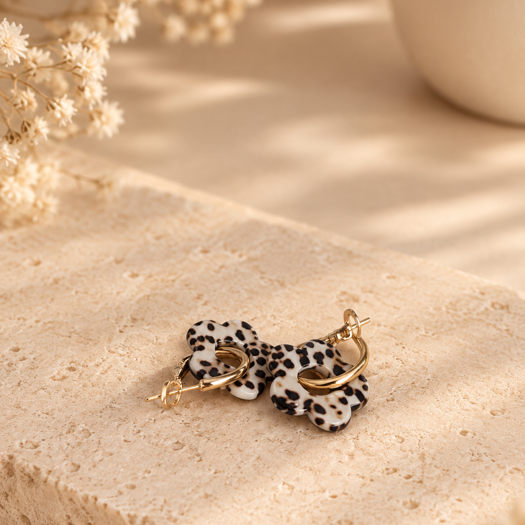 Boucle D'oreille - Léopard Chic
