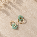 Boucle d'oreille - Vert matcha